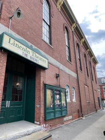 The Theater Street entrance to the Lincoln Theater of Damariscotta. Courtesy of the venue