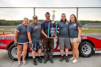 June “Driver of the Month” Chuck Wagstaff and team. Jasen Dickey photo