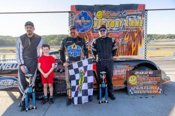 From left, Frank Moulton, Easton Downing, Shane Clark and Jonathon Emerson. Jasen Dickey photo