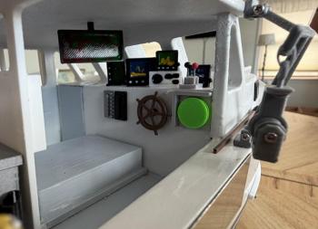 Williams focuses on small details, down to the radar-layout.  ISABELLE CURTIS/Boothbay Register