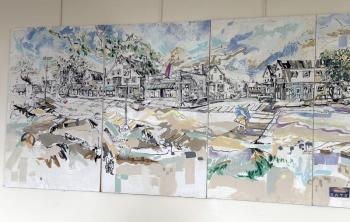 This Bob Rose mural is now permanent artwork in the Opera House's Upstairs Gallery. Courtesy of the venue
