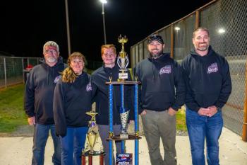 Chassidy Shorty is joined by her family after being crowned the 2026 “Driver of the Year.” Jasen Dickey photo
