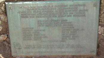 Plaque from the Daughters of the American Revolution. Sara Fahnley photo
