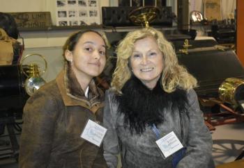 Rising Star in Business nominee Donna Jordan, right, with Lexie Hughes. LISA KRISTOFF/Boothbay Register