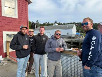 Some of the area's young fishermen enjoying the party. Courtesy photo