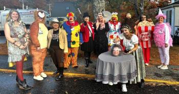 The staff of the Family Care Center celebrated Halloween as circus performers. KEVIN BURNHAM/Boothbay Register