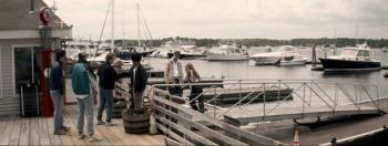 Screenshot of Sept. 30 filming of "The Voyagers" in Boothbay Harbor. Courtesy of Uther Moon