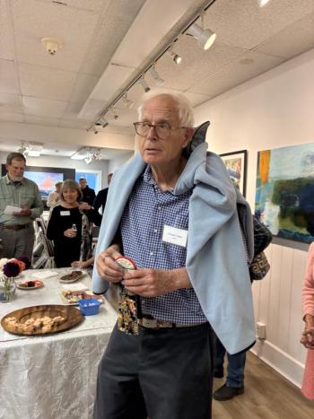 Nobleboro-based artist Winslow Meyer, Best In Show artist. LISA KRISTOFF/Boothbay Register