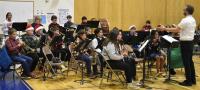The Cadet Band at the Dec. 19 Holiday Concert. FRITZ FREUDENBERGER