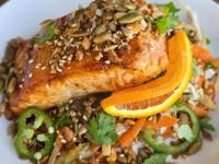 727 Ocean Sunset Salmon Special By New Orleans Chef Ethan Cosby 