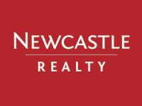 Red Background with White Letters that say Newcastle Realty
