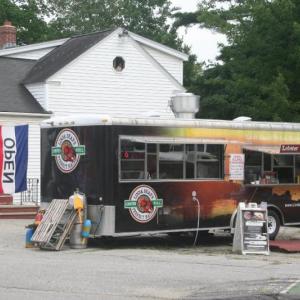 Warren Hewes is leasing a trailer from Linda Bean. He has a 90-day temporary business permit from the town of Wiscasset and expects to sell lobster rolls and other good food to passers by next to the Birch Point Road on Route 1 until Oct. 14. JOHN MAGUIRE/Wiscasset Newspaper Warren Hewes is leasing a trailer from Linda Bean. He has a 90-day temporary business permit from the town of Wiscasset and expects to sell lobster rolls and other good food to passers by next to the Birch Point Road on Route 1 until Oct. 14.