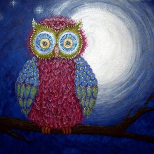 This owl is part of the exhibit of bird- and plant-related work by artist-in-residence Susan Schön on view all summer in Coastal Maine Botanical Gardens’ Children’s Garden.