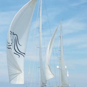Sheherazade, the Hodgdon Yachts-built racing yacht, was the overall winner in the 2012 Shipyard Cup August 11-12. JOHN EDWARDS/Boothbay Register 