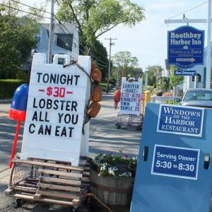 The sign in front of Boothbay Harbor Inn. JOHN EDWARDS/Boothbay Harbor The sign in front of Boothbay Harbor Inn. JOHN EDWARDS/Boothbay Harbor