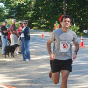Below, Winthrop's Wes Danforth finishes first with a time of 39.05 in Maine’s Best Little 10K Road Race on Westport Island on August 19. Below, Winthrop's Wes Danforth finishes first with a time of 39.05 in Maine’s Best Little 10K Road Race on Westport Island on August 19.