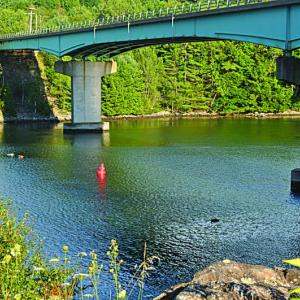 Seasonal buoy No. 18 drifted 900 yards from Cowseagan Narrows to the Westport Island Bridge. Courtesy of Robert Maynes Seasonal buoy No. 18 drifted 900 yards from Cowseagan Narrows to the Westport Island bridge. Courtesy of Robert Maynes