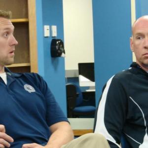 Boothbay Region High School Principal Dan Welch and Boothbay-Boothbay Harbor Consolidated School District board member Brian Blethen take part in a pivotal meeting of the high school's boosters club September 13. SUSAN JOHNS/Wiscasset Newspaper Boothbay Region High School Principal Dan Welch and Boothbay-Boothbay Harbor Consolidated School District board member Brian Blethen take part in a pivotal meeting of the high school's boosters club September 13. SUSAN JOHNS/Wiscasset Newspaper