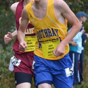 Jack Hasch brought home a medal after placing eighth overall (20:15) in the boys unseeded race. Courtesy of Aquilino Alamo