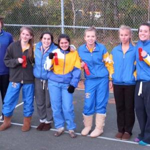 Lady Seahawks display their second place ribbons at the Mountain Valley Conference Championships. From left are Coach Nick Scott, Maya Schwehm, Sophia Thayer, Genevieve Taylor, Hannah Morley, Morgan Crocker and Allison Crocker. RYAN LEIGHTON/Boothbay Register
Lady Seahawks display their second place ribbons at the Mountain Valley Conference Championships. From left are Coach Nick Scott, Maya Schwehm, Sophia Thayer, Genevieve Taylor, Morgan Crocker and Allison Crocker. RYAN LEIGHTON/Boothbay Register
