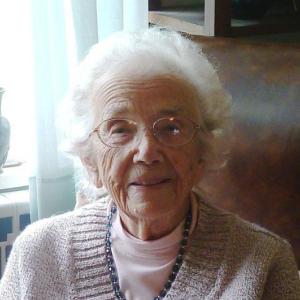Florence Haggett in her living room. KATRINA CLARK/Boothbay Register