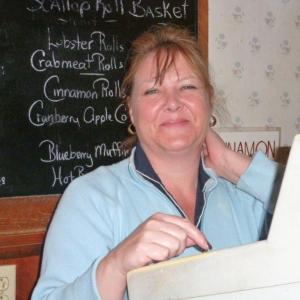 Server Trish McGlauflin, who loves every dessert at Ebb Tide.