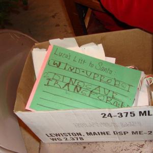 Some children brought a list for Santa. LISA KRSITOFF/Boothbay Register