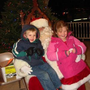Some children saw Santa with their siblings. LISA KRISTOFF/Boothbay Register