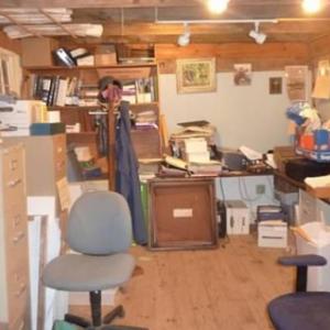 The office before its makeover. Courtesy of the Morris Farm   
