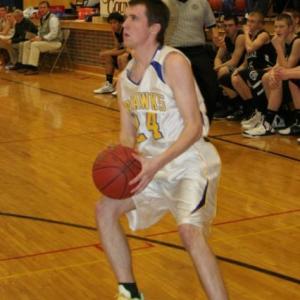 Steve Barter sets to get off a shot against Hall-Dale. KEVIN BURNHAM/Boothbay Register
