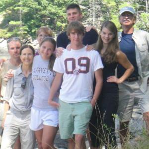 Land Trust members Mike and Nancy Henderek carry on the family tradition of enjoying the great outdoors with family and friends. The couple is pictured here at Ovens Mouth preserve with Mike Henderek’s brother and his family and Nancy Henderek is shown enjoying the trail with her sister, Susan Evan’s grandchildren. Courtesy of the Henderek family
