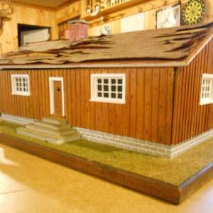 This model of the proposed Club House was built by a Mr. Strattard in 1954 to be displayed in store windows around town as part of the associations’ fundraising campaign. Changes were made when the actual building commenced. Courtesy of Earl Leavitt