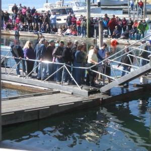 The ramp after collapsing. MIKE SCARBOROUGH/Boothbay Register. Below: Courtesy of Bruce Wood MIKE SCARBOROUGH/Boothbay Register