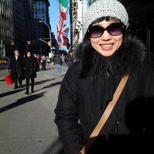 Pak in New York City when she visited Singer in February. Courtesy of Greg Singer