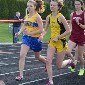 BRHS freshman Hannah Morley set a new school record (12 minutes, 41 seconds) in the 3200 meter race. Courtesy of Aquilino Alamo