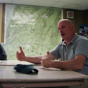 Edgecomb Selectman Jessica Chubbuck, left, listens to Selectman Stuart Smith at the board's May 29 meeting. SUSAN JOHNS/Wiscasset Newspaper Edgecomb Selectman Jessica Chubbuck, left, listens to Selectman Stuart Smith at the board's May 29 meeting. SUSAN JOHNS/Wiscasset Newspaper