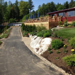Part of the extensive landscaping work being done at the country club. JOE GELARDEN/Boothbay Register