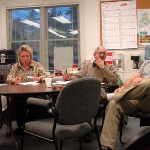 Executive Committee members report to the full LCRC. From left are Lisa Hunt, Secretary; Beth Printy, Financial Chairman; Peter Lawrence, Treasurer; and Stuart Smith, LCRC Chairman. Courtesy of Lincoln County Republican Committee Executive Committee members report to the full LCRC. From left are Lisa Hunt, Secretary; Beth Printy, Financial Chairman; Peter Lawrence, Treasurer; and Stuart Smith, LCRC Chairman. Courtesy of Lincoln County Republican Committee