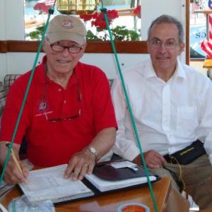 USPS Officer John Chapman, left, completing a vessel safety inspection checklist with boat owner Bob McCann. Courtesy of Andy Holmes USPS Officer John Chapman, left, completing a vessel safety inspection checklist with boat owner Bob McCann. Courtesy of Andy Holmes