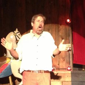 Robb Barnard, Carousel Music Theater owner and performer, knocks out the audience with "Sara Lee."