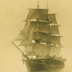 One of the oldest photos of whaling ship ‘Charles W. Morgan’ in 1912. Courtesy of Sally Bullard