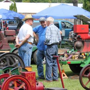 The Maine Antique Power Association meet July 5 provided a venue for engine buffs to share their common interests. SUE MELLO/Boothbay Register