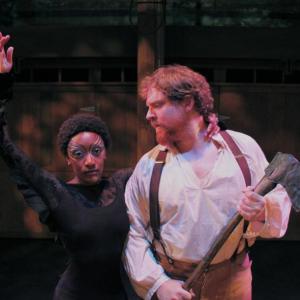Tyla Collier (Boston) and Jed Aicher (New York) in Heartwood’s premiere, “The Legend of Jim Cullen.” July 26-August 3, Parker Poe Theater in Newcastle. Courtesy of Heartwood