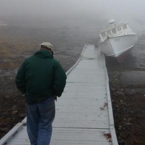 Owner Mike Desisto walks toward his boat, the 'Nancy M.' MIKE MARR/Boothbay Register