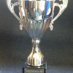 This trophy will be awarded to the winning team in the Lobster Roll 5k on July 27. Courtesy of Mame Anthony