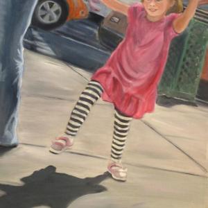 'Stripes,' 20-inch x 16-inch oil by Lynne Seitzer
