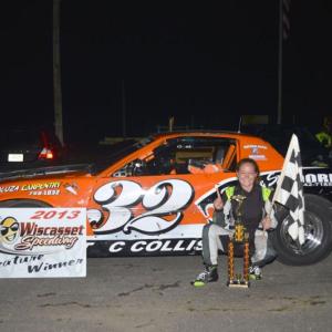 Tasha Dyer after her first Strictly Street win at Wiscasset on Saturday. Courtesy of Peter Taylor