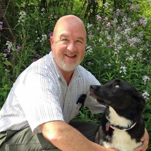 Mike Nickerson and his dog Jillaroo