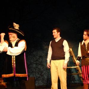Joe McGrann, Roger Reed and Cole Domeyer in a scene from “The Fantasticks.”