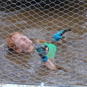 Karen Colby looks remarkably serene considering the conditions. Courtesy of John Mitkus